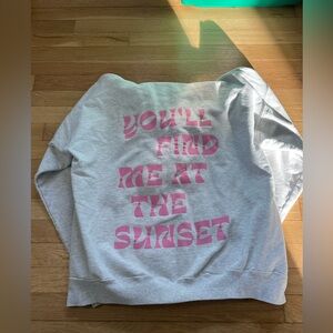You’ll find me at the sunset oversize hoodie